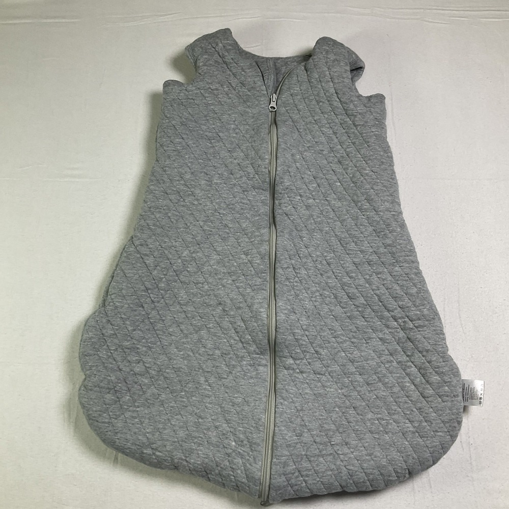 Yoofoss Quilted Baby Sleep Sack Medium 6-12 Months Cotton Zip Blanket Grey 613